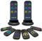 Localisateur de clés avec récepteurs plus fins et télécommandes en tissu avancées, localisateur d'articles RF SIMJAR 80 dB+ avec portée de 40 m, 2 émetteurs RF et 6 récepteurs
