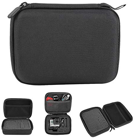 Zunate Kamera-Aufbewahrungskoffer, stoßfeste Eva-Tragetasche Schwarz Tragbare Schutzhülle Kamera-Zubehör für