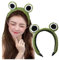 YKKJ Tricoté Femme Grenouille Bandeau, Couvre-Chef de Grenouille Headband, Cheveux Cerceau Big Eye, pour Les Femmes et Les Filles Vert