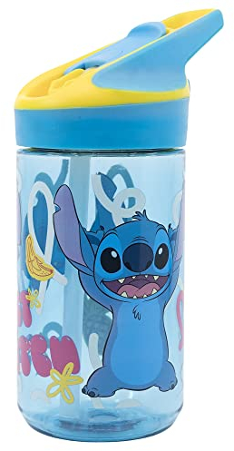Botella de agua infantil reutilizable de tritan de 480 ml de Stitch