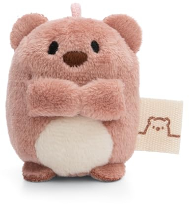 Kuscheltier Bär Nomo 5cm braun - Stofftier aus weichem Plüsch, niedliches Plüschtier zum Kuscheln und Spielen, für Kinder & Erwachsene - tolle Geschenkidee