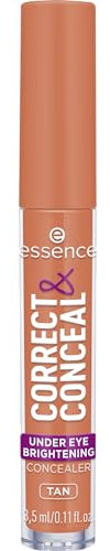 essence CORRECT & CONCEAL under eye brightening concealer, Nr. 30, Orange, aufhellend, farbkorrigierend, natürlich, für sensible Haut, vegan, ölfrei, ohne Parfüm, ohne Alkohol, 1er Pack (3.5ml)