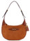 GUESS Damen Malva Hobo, Schultertasche, Cognac