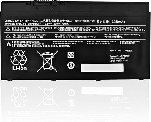 Bestome Ersatz Akku Kompatibel mit FPB0337S FPCBP530 LifeBook P727 P728 U727 U728 U729 U729X FMVNBP246 FMVNBP245 CP778922-01 CP753148-01 CP753148 CP796669-01