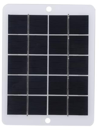 Fiorky Cargador de Panel Solar USB 3W 5V Panel Solar Mini Placa Solar Alta eficiencia de conversión Cargador de Panel Solar portátil Amplio Rango de Carga Cargador de batería Ligero