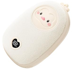 Chauffe-Mains USB | Mini radiateur de Poche Portable | Appareil de Chauffage électrique Rechargeable | 3 réglages de Chaleur ABS, Velours 4 Pouces | Parfait pour Le Bureau, la Maison, Les Voyages