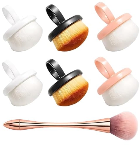 7Pcs Nail Dust Brush, Nail Ring Cleaning Kit, Professional Nail Brushes for Cleaning Nails, Efficient Dust Removal, Essential Nail Care Tool Set for Home Use