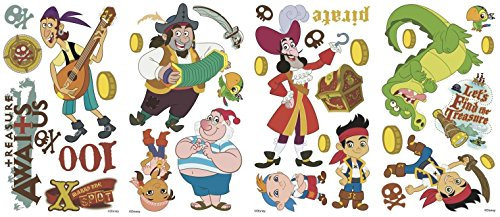 Joy Toy RM-Disney Jake und die Piraten Wandtattoo, PVC, Natur, 29 x 13 x 2.5 cm