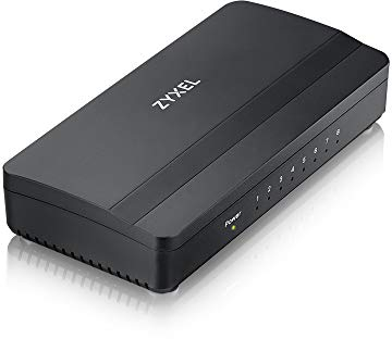 Zyxel 8-port Gigabit Ethernet Switch für Spiele und Medien, Lifetime Garantie [GS108S]