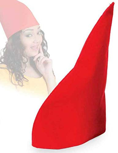 Zwergenmütze, sortierte Farben, Gr. 58 cm, Karneval, Mottoparty, Accessoire (rot)