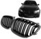 GCP PASST FÜR 5ER E60 E61 SPORT KÜHLERGRILL DOPPELSTEG GRILL MATT SCHWARZ
