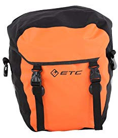 etc Unisex Adult Bag Waterproof Pannier Bag - Orange, Large