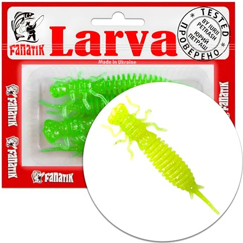 Gummiköder FANATIK Larva Aroma | Barsch Hecht Zander Döbel | 4-11cm, 0.5g - 11g | Gummifisch Jig Soft Bait Lure Kunstköder Angeln Köder Baits Lures Softbait