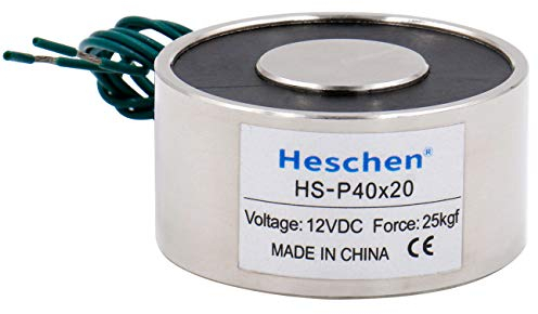 Heschen Elektromagnet-Magnet P40/20, Außendurchmesser: 40 mm, DC 12 V, 25 kg