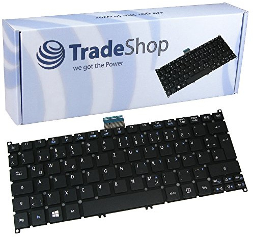 Trade-Shop Original Tastatur Notebook Keyboard Deutsch QWERTZ für Acer Aspire S3-951-52464G34nss S3-951-6464 S3-951-6646 S3-951-6828 S5-391 V5-121 V5-123 V5-131 V5-171 (Deutsches Tastaturlayout)