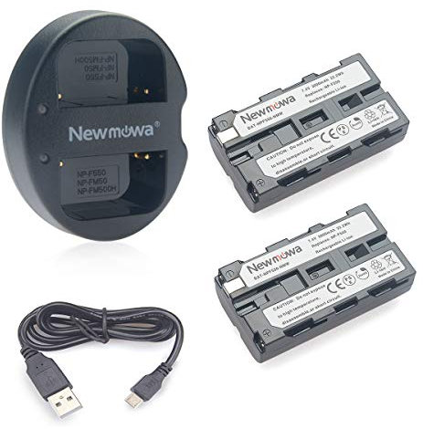 NP-F550 Newmowa Double USB Chargeur + 2 Remplacement Batteries pour Sony NP-F550 Sony CCD-SC55 TR516 TR716 TR818 TR910 TR917