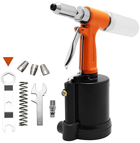 Newtry W550 Blindniet-Pistole Druckluftnietpistole Hydraulische Doppel-Power-Nietwerkzeug Industrie Riveter für Aluminium/Eisen/Edelstahl Nieten