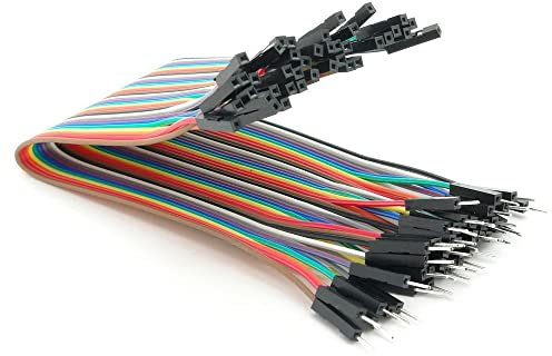 BerryBase 20cm Jumper Wire Kabel Female to Male, trennbarer Jumper Kabel für Arduino und Raspberry Pi Breadboard, gpio Kabel mit 40 Stück pro Einheit