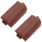 LOVIVER Sonnenliegen Gartenliege Gartenstuhl Gartenmöbel Reise Nacken 2pcs, Braun