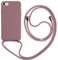 2ndSpring Coque avec Collier Compatible avec iPhone 7/8/iPhone SE 2020/iPhone SE 3 2022,Tour de Cou Lanière en Corde Pendentif Housse,Silicone Souple Rose Gold