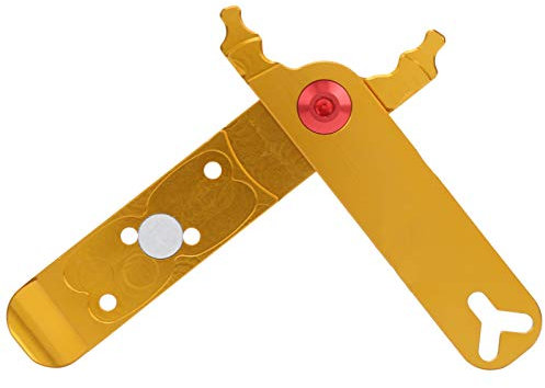 Alomejor Bicycle Chain Pliers Multifunctional Bicycle Master Link Plier with Valve Tool Tire Lever Quick Release Bike Repairing Tool(golden)