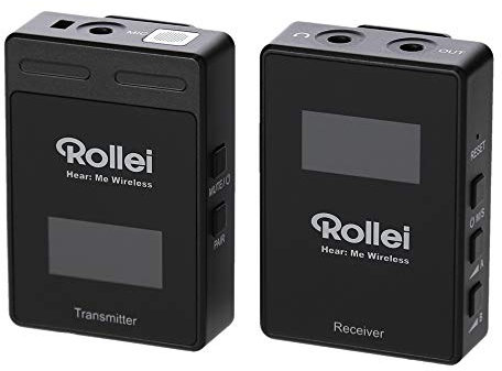Rollei Hear Me Wireless,kabelloses Funkmikrofon,ideal für Videofilmer,Journalisten,Vlogger u. Youtuber 28705