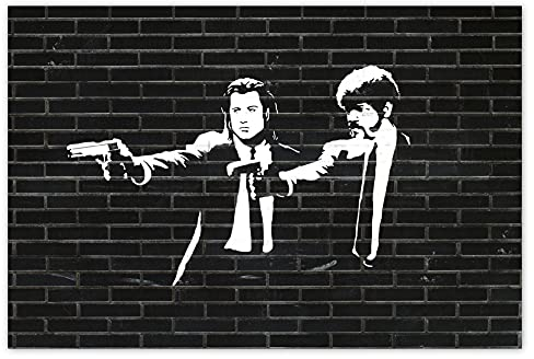 H2090 Wandtattoo, Motiv: Pulp Fiction Graffitti, 120 x 80 cm