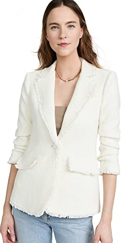 Cinq à Sept Women's Boucle Khloe Blazer, Gardenia, 4