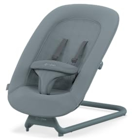CYBEX Gold LEMO Bouncer, Babywippe mit Komforteinlage, Kompatibel mit CYBEX LEMO Hochstuhl-Sitzsystem, Ab Geburt bis 3 Jahre (ca. 15 kg), Stone Blue