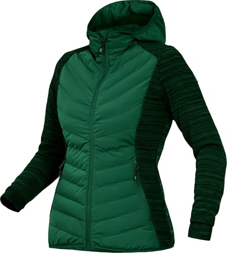 Leibwächter Damen Hybridjacke Winterjacke Übergangsjacke Jacke Casual Line mit Kapuze (40, grün)