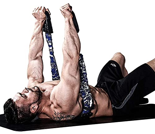 INNSTAR Tragbares Bankdrücken Widerstandsbänder, Verstellbare Bench Press Bands mit 91cm Fitness Stange, Brusttrainer für Arm, Rücken, Bizeps und Brustmuskeln Krafttraining (Women|105LB)