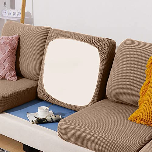 BOLUXIU Sofa-Sitzkissenbezug, Stretch, elastischer Kissenbezug, , mehrere Farben, passend für alle Sofas (einschließlich L-förmiger Ecksofas), 1 Sitzer(50-65cm)