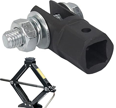 Stronrive Car Jack Adapter - 1/2inch Drive Sockets Scissor Jack Adapter for Drills/Ratchet, Make Lifting Easier