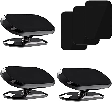 TIQUSE [3 Stücke] Handyhalterung Auto Magnet 360° Verstellbare Magnetische Handyhalterung fürs KFZ Armaturenbretthalterung Kompatibel mit Smartphone/Samsung/Huawei/iPhone usw