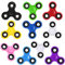 Dilabnda Fidget Spinner Bulk 10 Stück für Erwachsene Kinder, Tri-Spinner Finger Fidget Spinner, Anti-Angst Fokus, Anti Angst Spielzeug, Geschenke für Partygeschenke Klassenbelohnungen