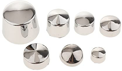 TURRA 87 Stück Chrome Bolt Topper Cap Cover Kompatibel mit Softail Twin Cam Motorradersatz