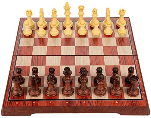 NMNMNM Chess game Chess Board Magnetic Chess Game Training Capacity Travel Laptop Chess Plate Folded International Chess game, Small, 2021 (S)
