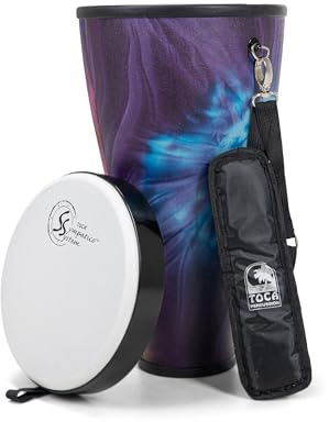 TOCA Nesting Ashiko 10 Woodstock Purple TSSNA-10WP-FP | Korpus PVC, leichtgewichtig, wetterbeständig, vorgestimmt, synthetisches Fell, inkl.Gurt