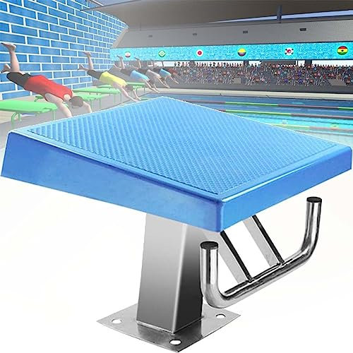 DPDZSW Schwimmbadausrüstung, Pool-Sprungplattform, Standard-Wettkampf-Sprungbrett, rutschfest, Edelstahlbasis, Für Schwimmbad/Schwimmpavillon/Professionellen Wettkampf