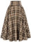 DayaEmmoTQ Jupe longue vintage pour femme - Jupe d'hiver élégante - Ligne A - Taille haute - Jupe midi plissée décontractée - Jupe élastique, jaune, XL
