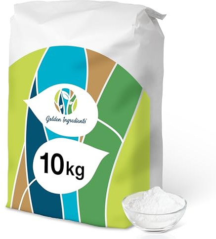 GOLDEN INGREDIENTS Vitamina C en polvo, 10 kg, ácido ascórbico puro, sin aditivos, alta dosis, vegano y sin ingeniería genética