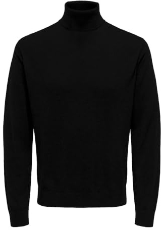 Only & Sons Herren Onsloui Reg 12 Mel Roll Knit Strickpullover (1er Pack)