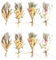 MEYAGOT Trockenblumenstrauß Klein, 8 Bündel Getrocknete Blumen, Mini Trockenblumen, Getrocknete Blumenstrauss, Natürliche Trockenblumen zum Basteln für DIY Handwerk Heimdekoration Hochzeitsdekoration