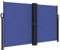 vidaXL Seitenmarkise, Sichtschutz Ausziehbar, Windschutz Sonnenschutz für Garten Balkon Terrasse, Seitenrollo Seitenwandmarkise, Blau 140x600cm