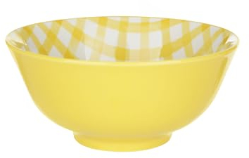 KASANOVA Insalatiera quadretti 15 cm giallo Vichy