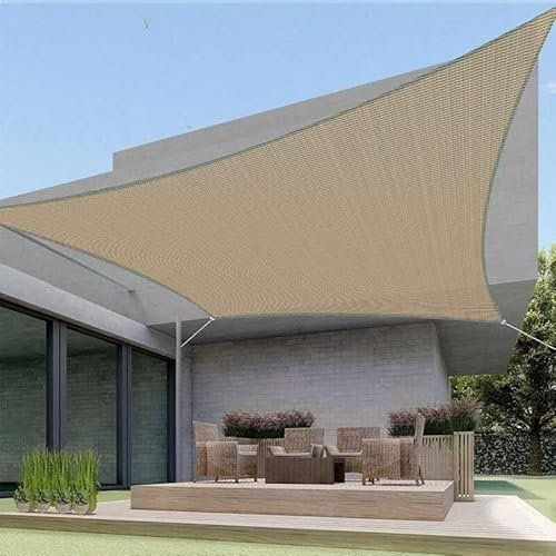 HaSaiBaby Voile D'Ombrage Rectangulaire, Toile Pergola 3x5m avec RevêTement PU Facile à Installer Et Robuste Convient pour Le Jardin, L'ExtéRieur, La Pergola,Aux Terrasses ExtéRieuresbrun GrisâTre