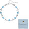 TYFGRT Bracelet Diamant Bleu Et Sachet Bijoux, Pétillant, Amour, Strass, Femme, Ajustable