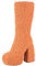 Stivali Donna Stivali di Gomma Tacchi Stivali Equitazione Stivali Donna con Tacco Stivali Camoscio Donna Stivaletti Donna con Tacco Tronchetto Estivo Donna (Arancia, 38)