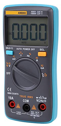 AN8002 True RMS Digitalmultimeter Spannung Ohm Strommesser 6000 Zählt Datenfunktion und Polaritätsidentifikation Dieses Digitalmultimeter Hat Multimeter Digital Hinzugefügt