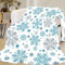 YZQGLHP Decke Weihnachten Kuscheldecke Schneeflocke Decken Stern Ueberwurfdecke 150x200 cm Flauschig Flanell Wohndecke als Sofadecke Reisedecke Ganzjahresdecke
